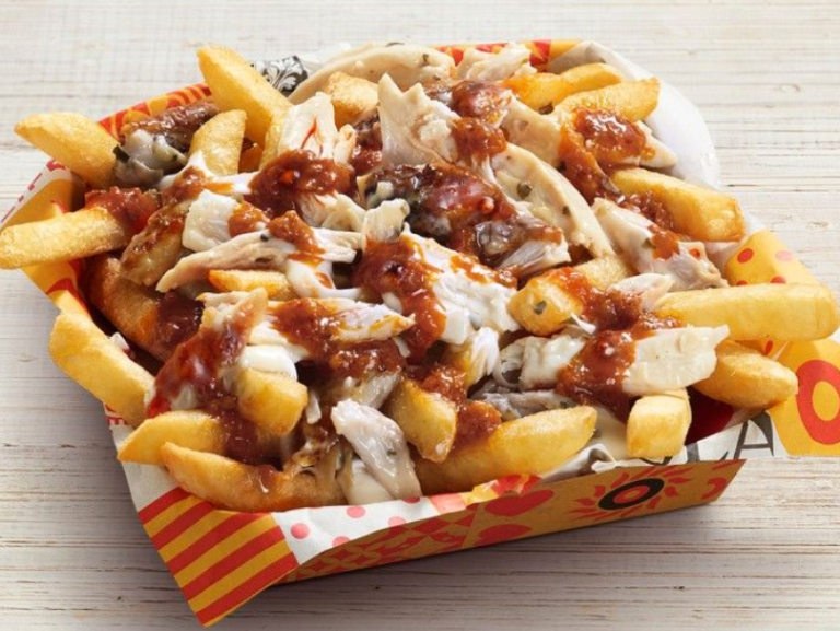 BBQ Pulled Chicken Loaded Chips on the Oporto Menu