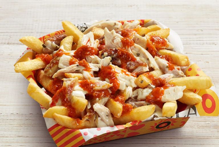 Chilli Chicken Loaded Chips Meal on the Oporto Menu
