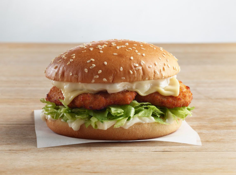 Crispy Strip Burger on the Oporto Menu
