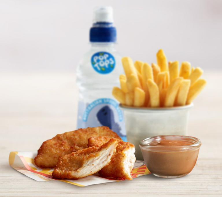Kid-O’s Crispy Chicken Strips Meal on the Oporto Menu