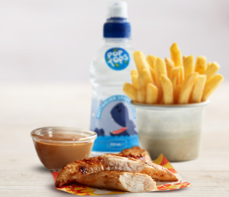 Kid-O’s Grilled Chicken Tenders Meal on the Oporto Menu