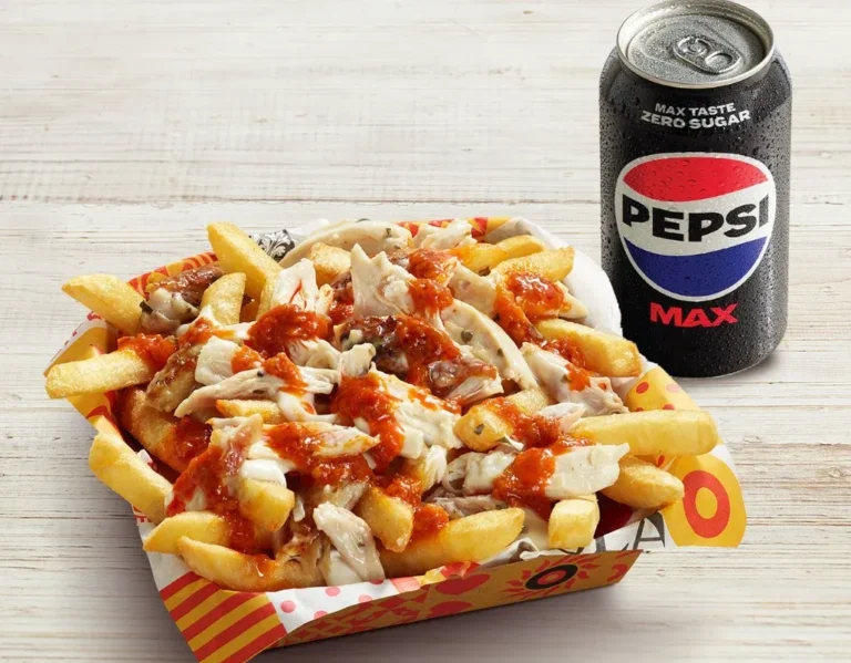 Chilli Chicken Loaded Chips Meal on the Oporto Menu