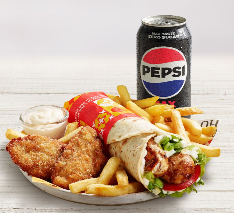 Chicken Rappa Strip Box on the Oporto Menu