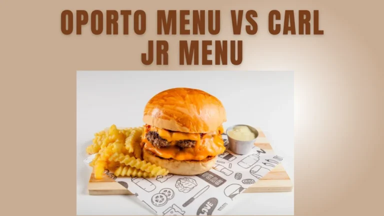 Oporto Menu Prices Vs Carl jr. Menu Prices
